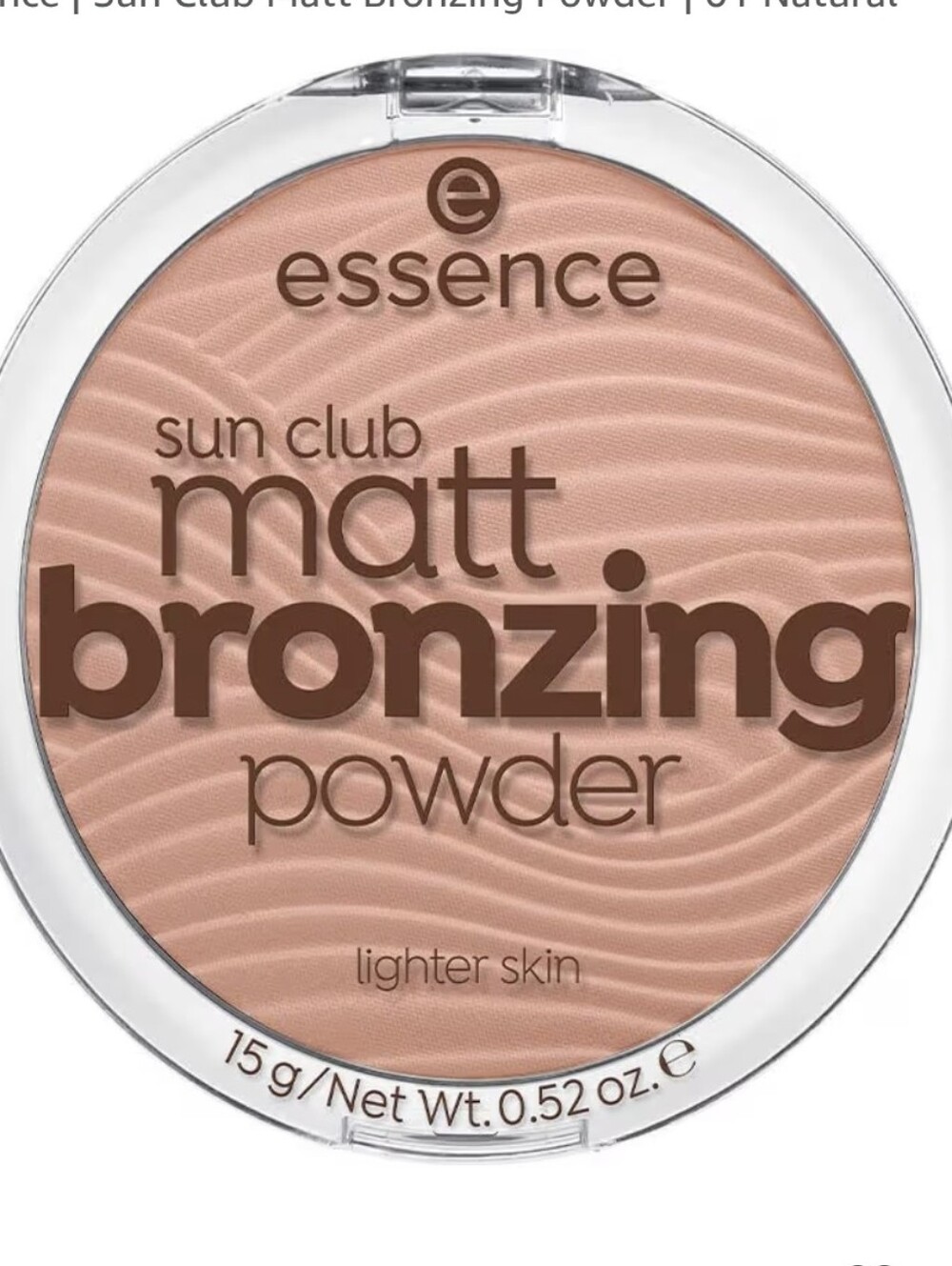 New Essence Sun Club Matt Bronzing Powder 02 Sunny